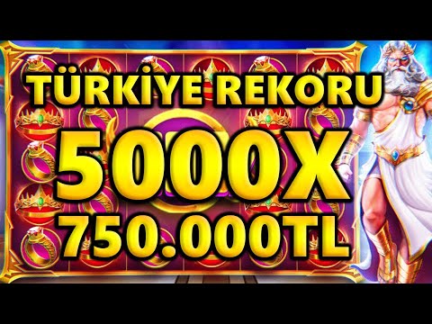GATES OF OLYMPUS | Türkiye Rekoru En Yüksek Kazanç 5000x | #slot #rekor #gatesofolympus