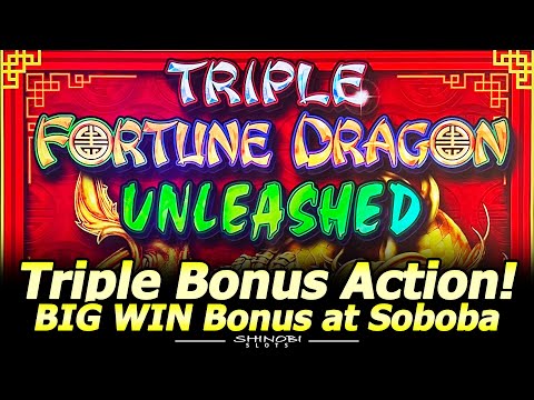 Triple Fortune Dragon Unleashed Slot Machine – Triple Bonus Action at Soboba Casino!