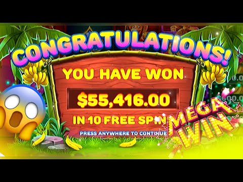 NEW SLOT WILD WILD BANANAS    🐒🍌 * won a bonus* (MEGA WIN)