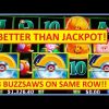 3 BUZZSAWS on the SAME ROW! Huff N’ More Puff Slot – BETTER THAN JACKPOT!