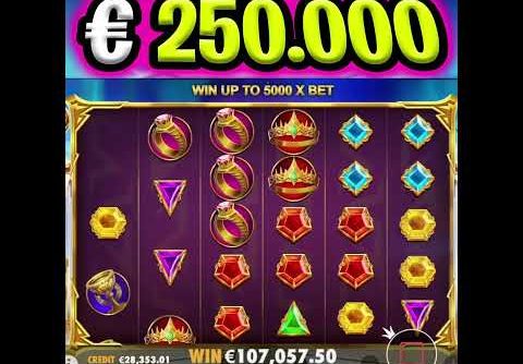 GATES OF OLYMPUS 5000X MAX WIN ON MAX BET OMG BIGGEST RECORD EVER €250.000 WIN #shorts