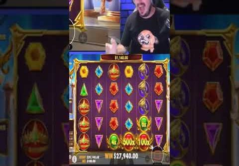 INSANE BIGGEST WIN!  Crazy Multiplier on Gates of Olympus slot! #gambling #slots #bigwin