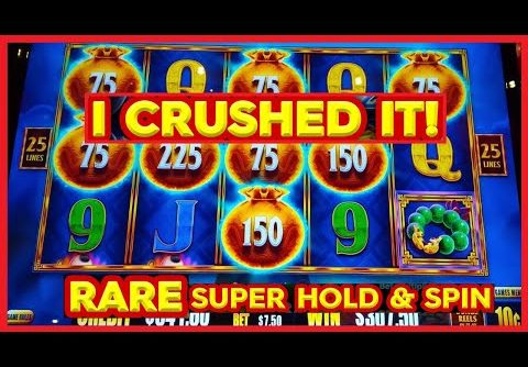 Rare SUPER HOLD & SPIN = HUGE WIN on Choy’s Kingdom Link Slot Machine!