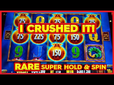 Rare SUPER HOLD & SPIN = HUGE WIN on Choy’s Kingdom Link Slot Machine!