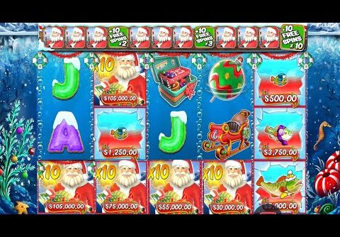 CHRISTMAS BIG BASS BONANZA HIT MANY FISHERMAN with 10X MULTIPLIER HUGE CASINO WIN SLOT ONLINE GAME