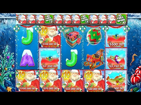 CHRISTMAS BIG BASS BONANZA HIT MANY FISHERMAN with 10X MULTIPLIER HUGE CASINO WIN SLOT ONLINE GAME