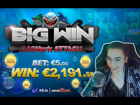 MEGA WIN AT 🦈RAZOR SHARK🦈 SLOT | K8