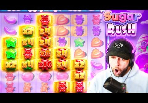 I GET A NEW BIGGEST WIN ON SUGAR RUSH!!… HUGE MULTI CLUSTERS!! (Bonus Buys)