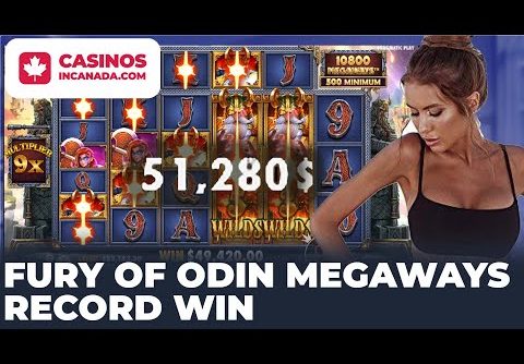 Big Win! Fury of Odin Megaways Slot Record WIn 51280$