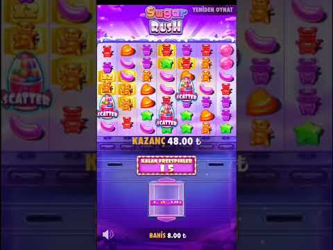 Bu Kadar Çarpanı Görmedin II  Sugar Rush Big Win Slot İzle – #slot #sugarrush #casino