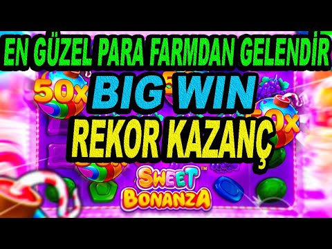 SWEET BONANZA | FARMDAN BÜYÜK VURGUN BIG WIN REKOR KAZANÇ | #slot #casino #slotoyunları #taktik