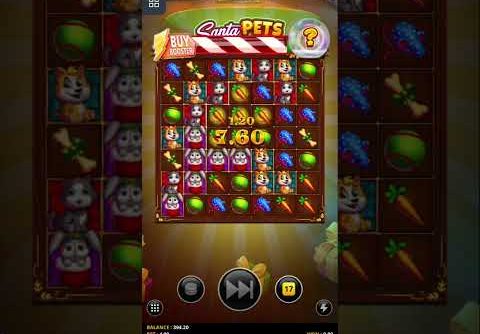 Combo Win at Santa Pets Slot Online #slots #casino #bigwin