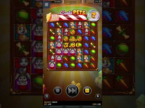 Combo Win at Santa Pets Slot Online #slots #casino #bigwin