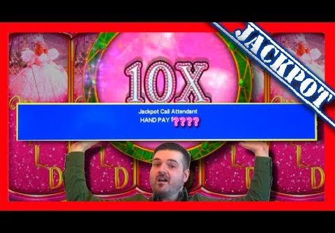 RARE! GLINDA DELIVERS A 10X! MASSIVE WINNING on Wizard of Oz Slot Machines With SDGuy1234