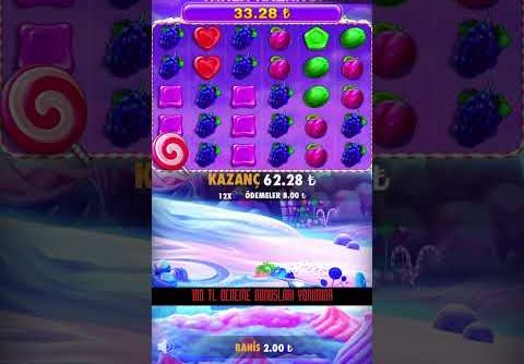 Küçük Kasayla Şekecinin İçinden Geçtik | Sweet Bonanza Mega Win | #casino #slot #shorts