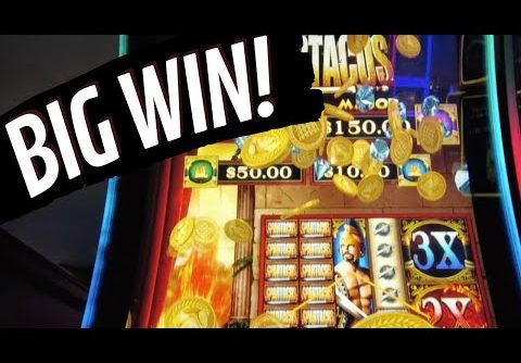 🔥25X Multiplier🔥Means a Sparty Party!! BIG Win on Spartacus Slot Machine!