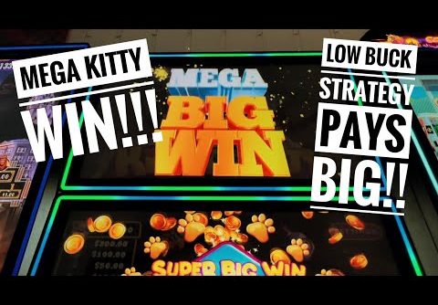 Budget slot play with a MEGA WIN!! My low roller strategy, pays off!!