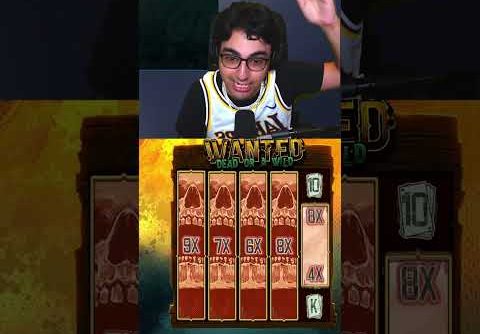 51.000$ MAX WIN ON WANTED DEAD OR ALIVE #Shorts #slots #casino #bigwin #gambling