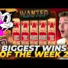 BIGGEST WINS OF THE WEEK 2 || INSANE 5 VS MAX WIN ON WANTED!!