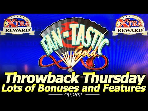 Fan-Tastic Gold Slot Machine – Lots of Bonuses and Features for Throwback Thursday!