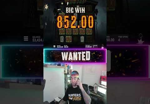 Huge Big Win on Wanted slot! New Bonus Win of the week