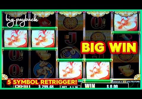 5 SYMBOL RETRIGGER! Big Fu Cash Bats Dragon Slot – BIG WIN BONUS!