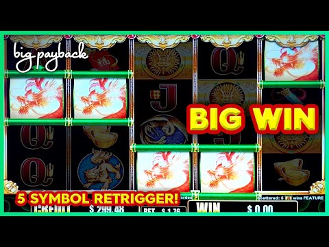 5 SYMBOL RETRIGGER! Big Fu Cash Bats Dragon Slot – BIG WIN BONUS!