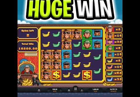 BANANA TOWN 🤑 SLOT SUPER MEGA BIG WIN OMG THE BEST SPIN EVER‼️ #shorts