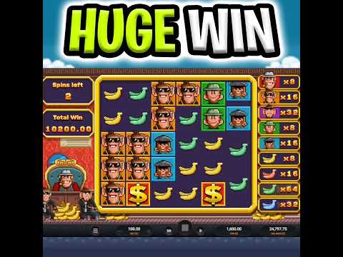 BANANA TOWN 🤑 SLOT SUPER MEGA BIG WIN OMG THE BEST SPIN EVER‼️ #shorts