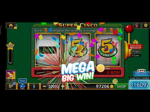 SUPER CINCO : MEGA BIG WIN + DOUBLE UP (Wild Triple Slots)