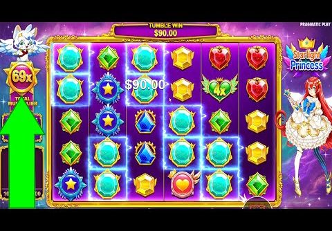 STARLIGHT PRINCESS – BIG BONUS BUY – HIT x73 MULTIPLIER – BIG WIN CASINO SLOT ONLINE GAME