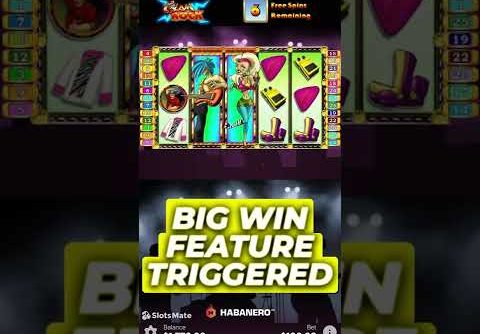 🎸 BIG WIN | Over 50x the bet | Glam Rock Slot | [FEATURE TRIGGERED] 🤘