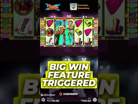 🎸 BIG WIN | Over 50x the bet | Glam Rock Slot | [FEATURE TRIGGERED] 🤘