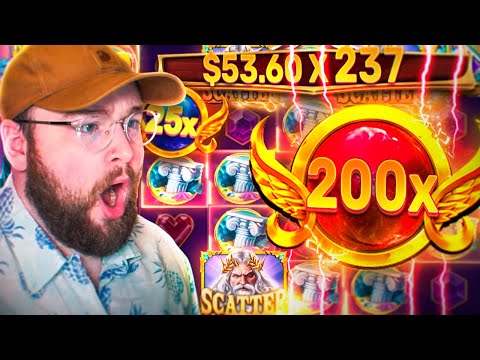 I HIT A RECORD WIN ON THE NEW GATES OF OLYMPUS SLOT! (OMG)