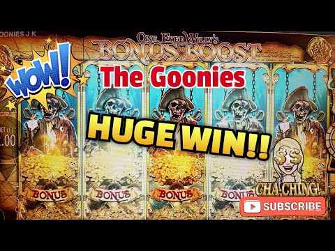 💥 💥 BIG WIN on The Goonies Slot 💥 💥 £2 Spin #supersmiley #slots #thegoonies