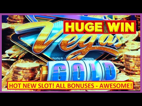 HOT NEW GAME! Huge Win on Vegas Gold Slots – ALL BONUSES, AWESOME!