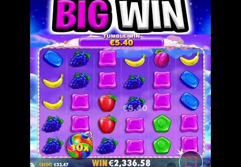 SWEET BONANZA SLOT 🍭 MEGA BIG WIN BONUS 🤑 EPIC MULTIPLIERS OMG‼️ #shorts