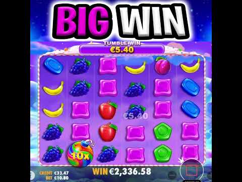 SWEET BONANZA SLOT 🍭 MEGA BIG WIN BONUS 🤑 EPIC MULTIPLIERS OMG‼️ #shorts