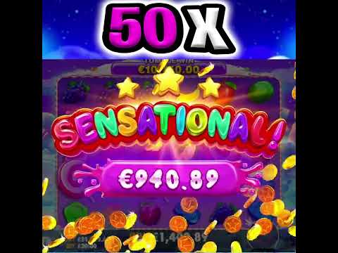 SWEET BONANZA SLOT 🤑 THE PERFECT MEGA BIG WIN 🍀 RARE BEST PAYING SYMBOLS‼️ #shorts