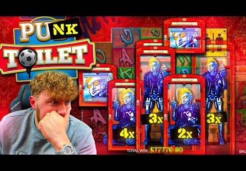 TOP SYMBOL BIG WIN on *NEW* PUNK TOILET SLOT!