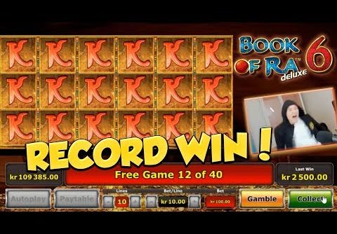 RECORD WIN?! Book of ra 6 BIG WIN – HUGE WIN – Freespins – Retriggers