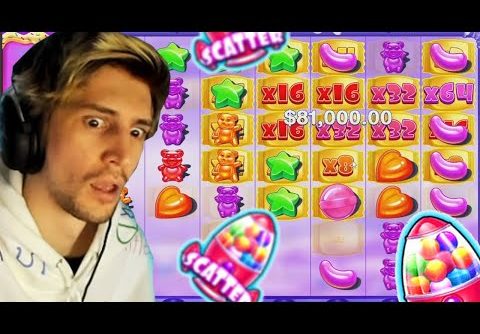 XQC GETS MASSIVE WINS ON THE NEW SUGAR RUSH SLOT!