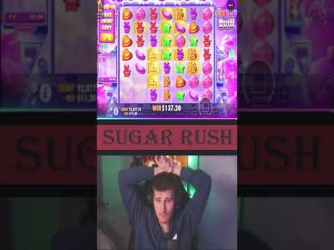 INSANE  Big Win on Sugar Rush slot! Biggest win of the week 2023 #gambling #slots #bigwin