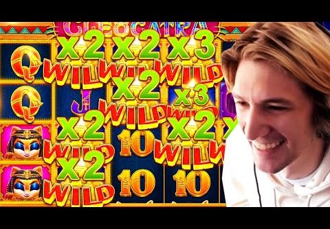 XQC AND TRAINWRECK WIN MASSIVE ON THE NEW CLEOCATRA SLOT!