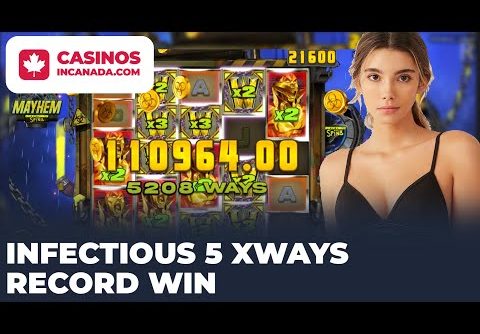 Big Win! Infectious 5 xWays Slot Record WIn 301381€