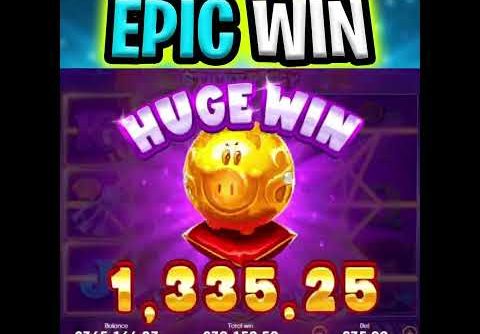 FULL SCREEN OF WILDS⁉️ STICKY PIGGY SLOT 🔥 SUPER BONUS BUYS MEGA BIG WINS‼️ #shorts