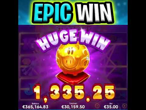 FULL SCREEN OF WILDS⁉️ STICKY PIGGY SLOT 🔥 SUPER BONUS BUYS MEGA BIG WINS‼️ #shorts