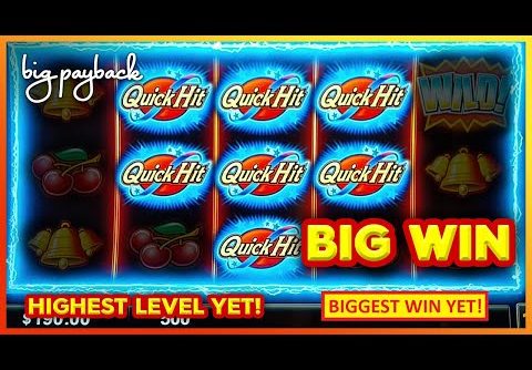 7 Quick Hits + 3 Bonuses = BIGGEST WIN YET! Quick Hit Blitz Slots!