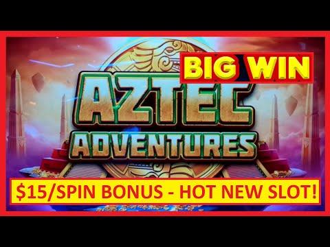 $15/SPIN = BIG WIN! Aztec Adventures is a HOT NEW SLOT!