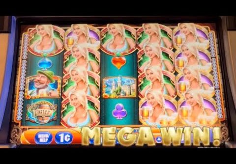 WMS Bier haus slot machine with 70+ spins and lots of locked wilds! MEGA WIN! 1000X Bonus!